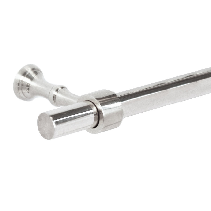 Handduksstång Bistro 115 centimeter med två genomgående fästen nickel (bild för) Handduksstång Bistro 115 centimeter med två genomgående fästen nickel